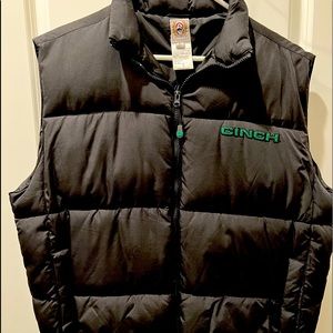 Cinch Black Puffer Vest Large